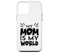 My Mom Is My World Día de la Madre Mamá Mamás Madres Madre Cita Carcasa para iPhone 12 Mini
