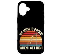 My Mom Is Proud When I Get High Pole Vault Track |-- Carcasa para iPhone 16