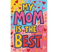 My Mom is the Best, Personalized Squared Grid Notebook, 50-sheet, 100 pages, format A5, matte cover, Mother's Day: Cute and Practical Gift for Your Amazing Mom