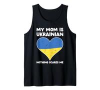 My Mom Is Ukrainian Nothing Scares Me - Diseño Divertido de corazón Camiseta sin Mangas