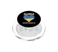 My Mom Is Ukrainian Nothing Scares Me - Diseño Divertido de corazón PopSockets PopGrip para MagSafe
