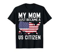 My Mom Just Became A US Citizen Proud New American Vintage Camiseta