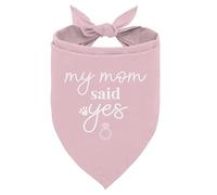 My Mom Said Yes - Bandana para perro, bandana de compromiso, bandana para perro My Parents are Getting Married, bandana para perro de boda, traje de perro de boda, bandana blanca para perros pequeños