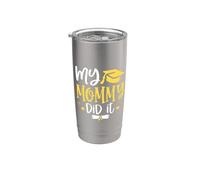 My Mommy Did It Graduated 2026 Proud Children Graduation Vaso térmico de acero inoxidable de doble pared