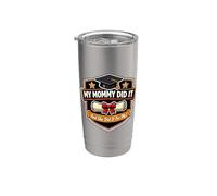 My Mommy Did It Graduated Mom Orgulloso Niño Madre Vaso térmico de acero inoxidable de doble pared