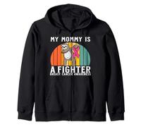My Mommy Is a Fighter Breast Cancer Awareness Support Gifts Sudadera con Capucha