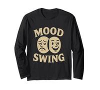 My Mood Funny Humor Texto Divertido Para Personas Divertido Humor Swing Manga Larga