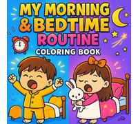 My Morning & Bedtime Routine: A Cute Coloring Book for Kids with Daily Habits and Cozy Scenes: A Kawaii Coloring Book Featuring 20 Simple Routines to ... 3-7 | Wake Up, Wind Down, and Color the Day!