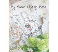 My Music Writing Book: Large Staff Manuscript Paper for Kids: 9 large Staves per page