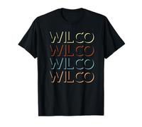 My Name Custom Novelty Given Name Merch Clothes - Camiseta Personalizada Wilco - Niños Unisex - Manga Larga - Talla S - Negro, Multicolor - Navidad