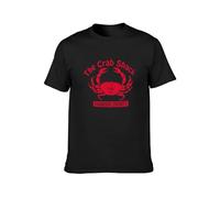 My Name Is Earl Crab Shack Crab Unisex 100% Cotton Short-Sleeve T-Shirts Black L