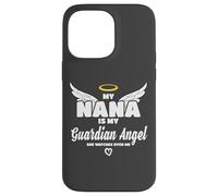 My Nana Is My Guardian Angel She Watches Over Me In Memory Carcasa para iPhone 14 Pro Max