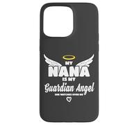 My Nana Is My Guardian Angel She Watches Over Me In Memory Carcasa para iPhone 15 Pro Max