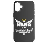My Nana Is My Guardian Angel She Watches Over Me In Memory Carcasa para iPhone 16 Plus