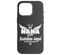 My Nana Is My Guardian Angel She Watches Over Me In Memory Carcasa para iPhone 16 Pro