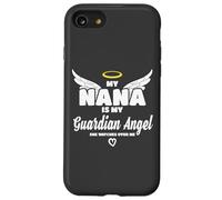 My Nana Is My Guardian Angel She Watches Over Me In Memory Carcasa para iPhone SE (2020) / 7 / 8