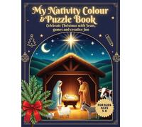 My Nativity Colour & Puzzle Book: Christmas activity Book for kids, Christian, Religious gift, primary age, Bible, Nativity