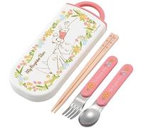 My Neighbor Totoro Juego de utensilios - Incluye tenedor, cuchara, palillos y funda de transporte - Auténtico diseño japonés - Duradero, apto para lavavajillas - Totoro y Mei