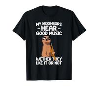 My Neighbors Hear Good Music Trompeta Trompeta Camiseta