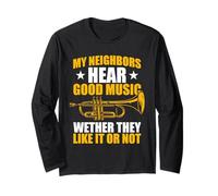 My Neighbors Hear Good Music Trompeta Trompeta Manga Larga