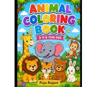 My New Coloring Book for kids age 3-6: fun and easy coloring pages with Peacock, Bear, Elephant, dog, Monkey with Banana,