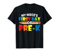 My Niece's First Day of School Tees Pre-K para Mujer y Hombre Camiseta