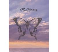 My Notebook: Size 8.5 x 11 - 150 lined pages - To write thoughts, feelings, daily notes, course work, create etc.