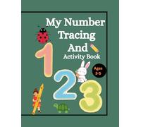 my number tracing and activity workbook: 123 tracing workbook