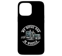 My Office Has 18 Wheels Trucker Semi Truck Driver Carcasa para iPhone 13 Pro MAX