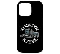 My Office Has 18 Wheels Trucker Semi Truck Driver Carcasa para iPhone 14 Pro MAX