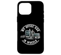 My Office Has 18 Wheels Trucker Semi Truck Driver Carcasa para iPhone 16 Pro MAX
