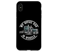 My Office Has 18 Wheels Trucker Semi Truck Driver Carcasa para iPhone XS MAX