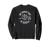 My Office Has 18 Wheels Trucker Semi Truck Driver Sudadera