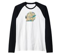 My Office Has Wings Remote Work Travel Freedom Camiseta Manga Raglan