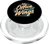 My Office Has Wings Remote Work Travel Freedom PopSockets PopGrip para MagSafe