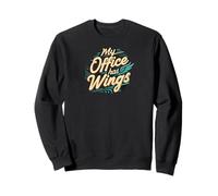 My Office Has Wings Remote Work Travel Freedom Sudadera