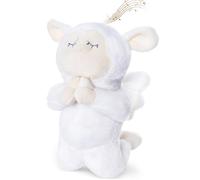 My OLi - Juego de peluche de cordero de 17,8 cm con Jesus Loves Me orando cordero peluche cordero regalo para bebés niños niñas