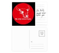 My Only Curse Is You Art Deco - Tarjeta postal para aniversario de persona importante