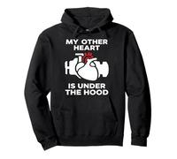 My Other Heart Is Under The Hood Quote Sudadera con Capucha