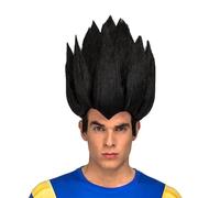 My Other Me - Peluca oficial de Vegeta para adulto, talla única. Con su característico peinado puntiagudo y acabado realista, es el complemento perfecto para tu disfraz de Dragon Ball Z.
