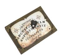 My Other Me - Cuadro ouija blanco con movimiento, luz y sonido de 31 x 22 x 8 cm con pilas 3 x AAA incluidas. Un detalle inquietante para ambientar tus noches de terror