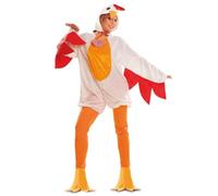 My Other Me - Disfraz adulto unisex de Gallina rojo naranja talla ML
