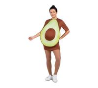 My Other Me - Disfraz Aguacate Mujer, talla M. Incluye vestido marrón y plancha de foam verde con hueso que se forma con la tripa. Divertido y original. Ideal para embarazadas