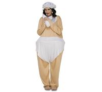 My Other Me - Disfraz Bebé Gordito Adulto Unisex, talla M-L. Incluye mono beige con aro interior y pañal blanco, gorro y babero blancos. Diviértete siendo el bebé más adorable.