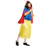 My Other Me - Disfraz Blancanieves Hombre, talla XXXL. Incluye camiseta azul con detalles rojos en las mangas, falda amarilla con elástico en la cintura, capa roja y diadema.¡Saca tu lado femenino!