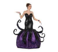 My Other Me - Disfraz Bruja Pulpo mujer talla S adulto en negro y morado