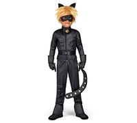 My Other Me - Disfraz de Cat Noir, ¡el compañero de Lady Bug! Este disfraz, talla 9-11 años, incluye chaqueta con cascabel, pantalón, cinturón con cola, guantes, antifaz, peluca con orejas y anillo.