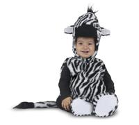 My Other Me - Disfraz de Cebra para bebé unisex con traje, gorro, cola y patucos en blanco y negro talla 12-24 meses. Transforma cualquier día en un auténtico safari salvaje