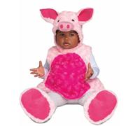 My Other Me - Disfraz de Cerdo unisex para bebé en rosa con vestido, gorro, patucos y cola talla 12-24 meses Convierte a tu pequeño en el cerdito más adorable.