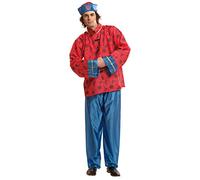 My Other Me Me-201091 China Abrigo de disfraz, ajedrez, multicolor, M-L (Viving Costumes MOM01091